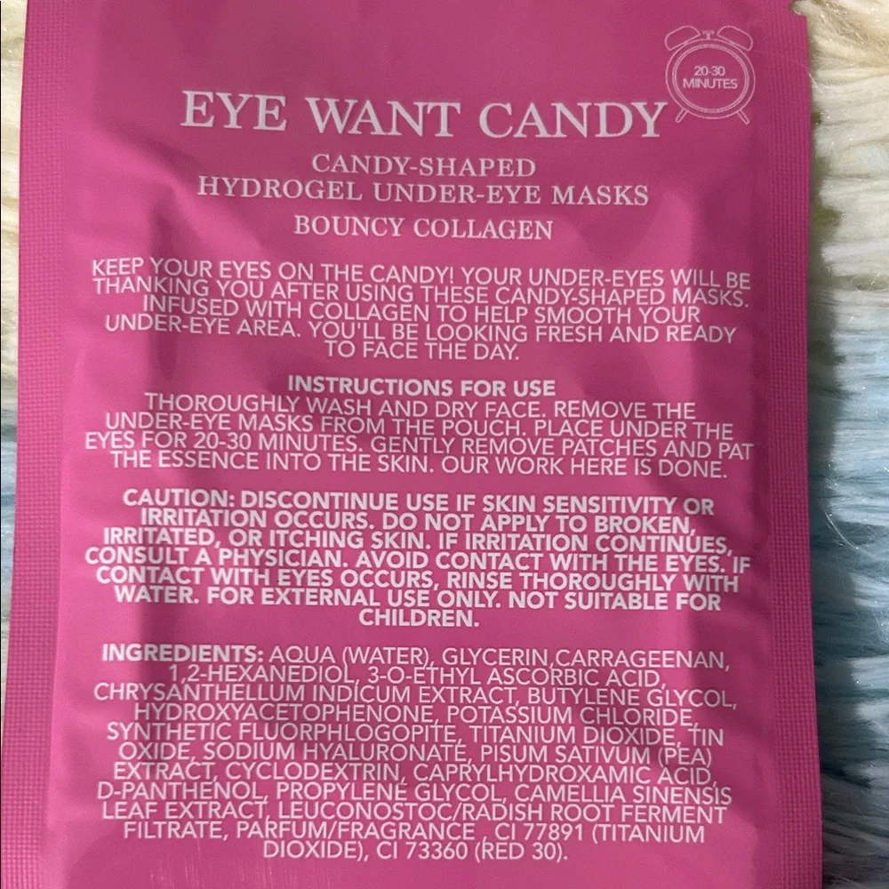 Bouncy Collagen Pink Hydrogel Under-Eye Masks